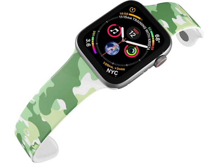 Apple watch řemínek Maskáč zelený