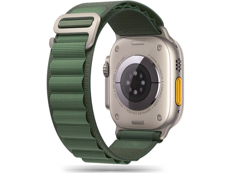 Řemínek pro Apple Watch 44mm / 45mm / 46mm / 49mm - Tech-Protect, Nylon Pro Military Green