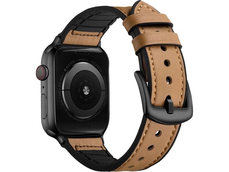 Koženo-silikonový řemínek pro Apple Watch 42/44/45/46/49mm