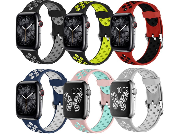 Perforovaný řemínek s přezkou pro Apple Watch 38/40/41/42(S10)mm
