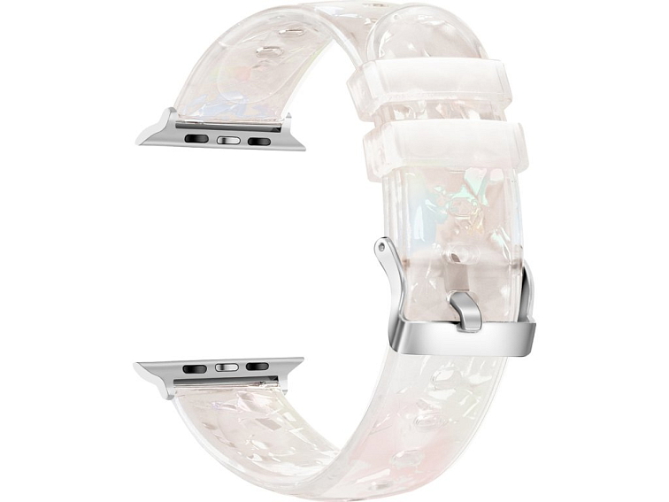 Průhledný diamantový řemínek pro Apple Watch 38/40/41/42(S10)mm