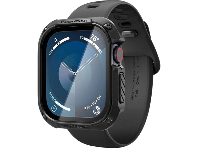 Pouzdro na Apple Watch 46mm - Spigen, Tough Armor Black