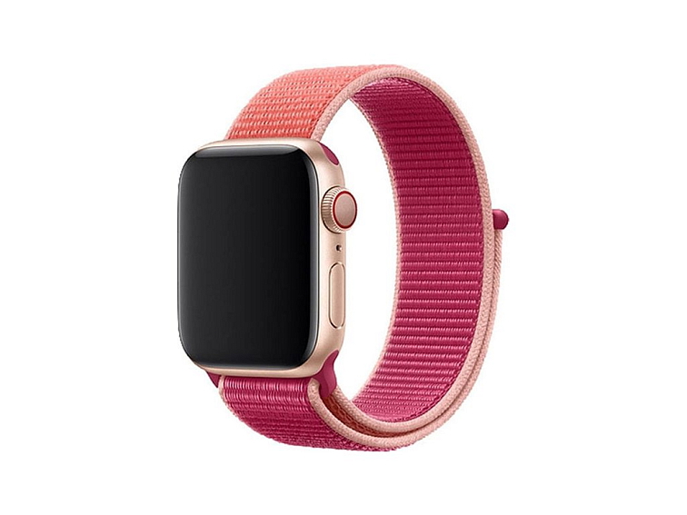 Nylonový řemínek na Apple Watch - Granátové jablko