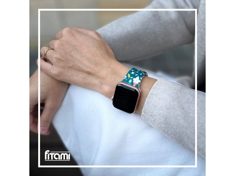 Vánoční řemínek s potiskem pro Apple Watch - Merry Christmas