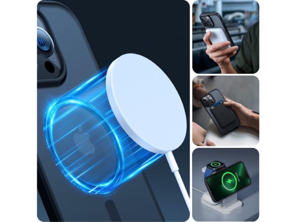 Ochranný kryt na iPhone 15 - Tech-Protect, Magmat MagSafe Matte Black