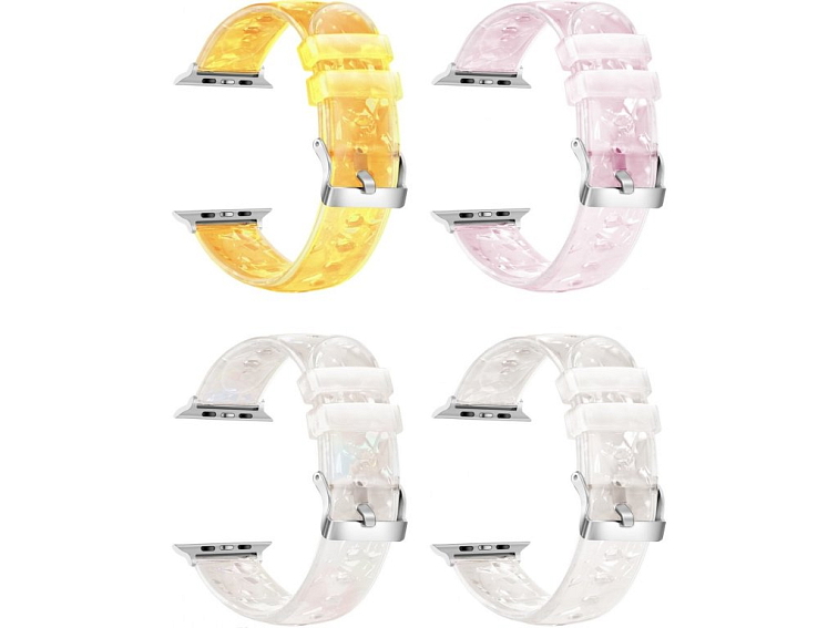 Průhledný diamantový řemínek pro Apple Watch 42/44/45/46/49mm