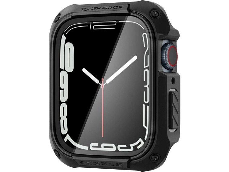 Pouzdro / kryt pro Apple Watch 45mm - Spigen, Tough Armor Black