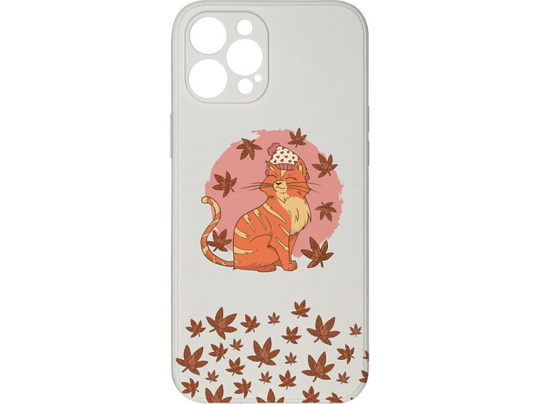 Kryt Kočka v listí pro iPhone 12 Pro Max