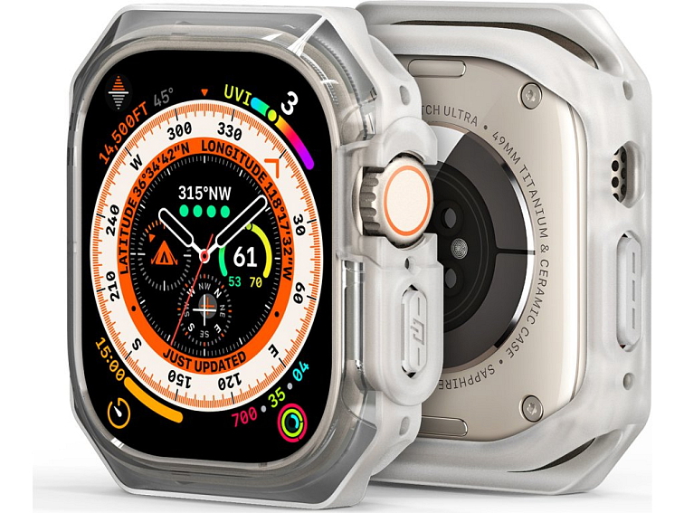 Ochranný kryt na Apple Watch 49mm - DuxDucis, Tamo White