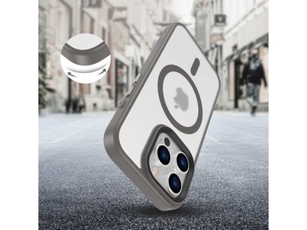 Ochranný kryt na iPhone 16 Pro - Tech-Protect, Magmat MagSafe Matte Titanium