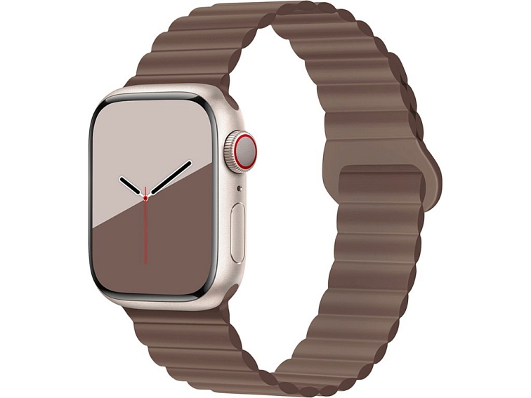 Stylový řemínek s magnetem pro Apple Watch - Čokoládový