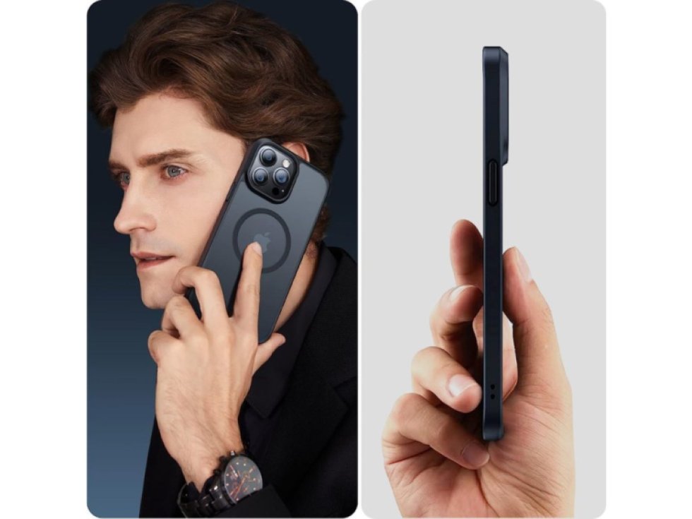 Ochranný kryt na iPhone 15 Pro MAX - Tech-Protect, Magmat MagSafe Matte Black