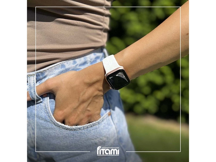 Letní řemínek pro Apple Watch - Bílý čtyřlístek