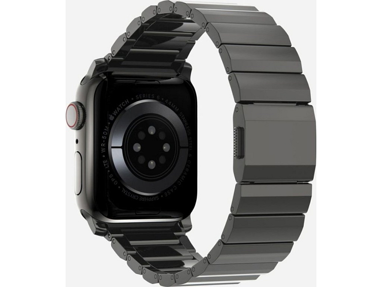 Řemínek na Apple Watch 44mm / 45mm / 46mm / 49mm - Tech-Protect, Steelband Black