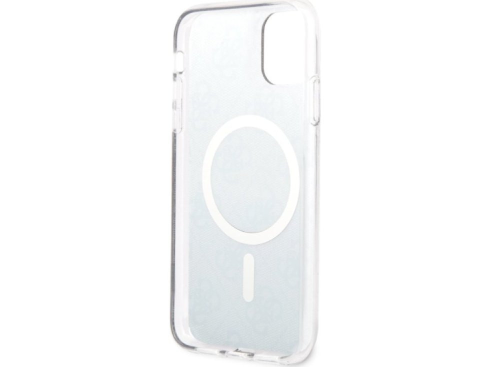 Ochranný kryt pro iPhone 11 - Guess, 4G IML MagSafe Black GUHMN61H4STK