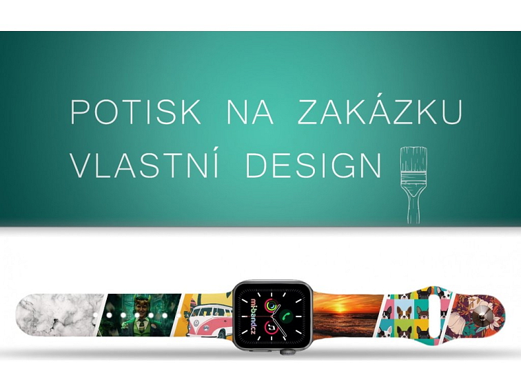 Apple watch řemínek s potiskem na zakázku