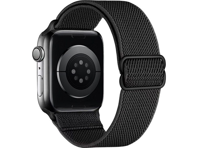 Nastavitelný nylonový řemínek na Apple Watch - Černý