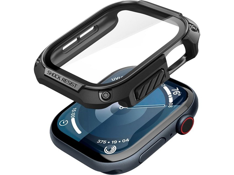 Pouzdro na Apple Watch 46mm - Spigen, Tough Armor Black