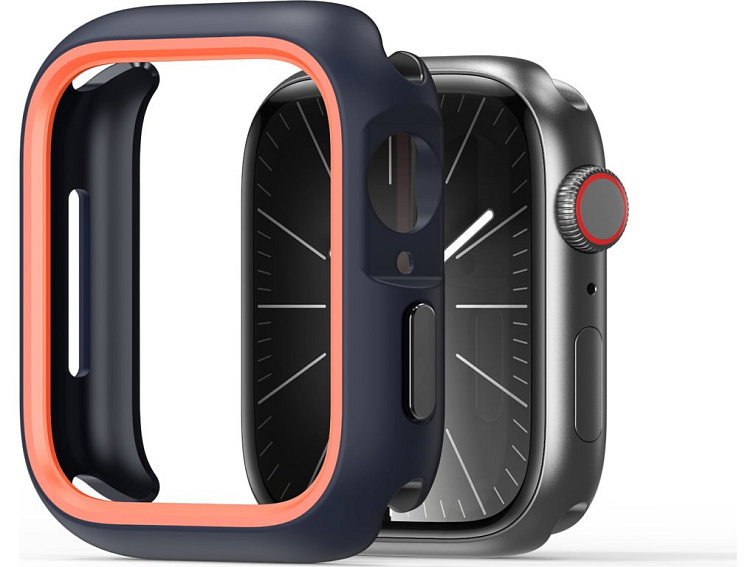 Ochranný kryt na Apple Watch 45mm - DuxDucis, Bamo Midnight/Orange