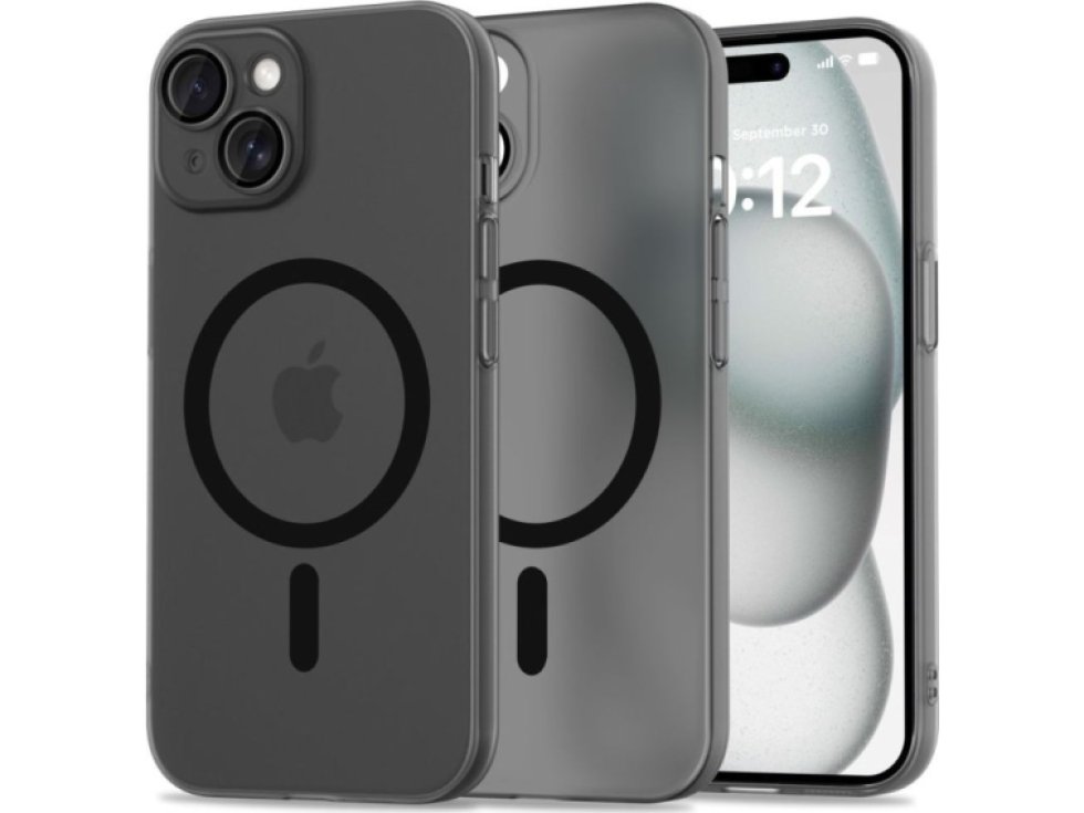 Ochranný kryt na iPhone 15 - Tech-Protect, MagSlim MagSafe Black