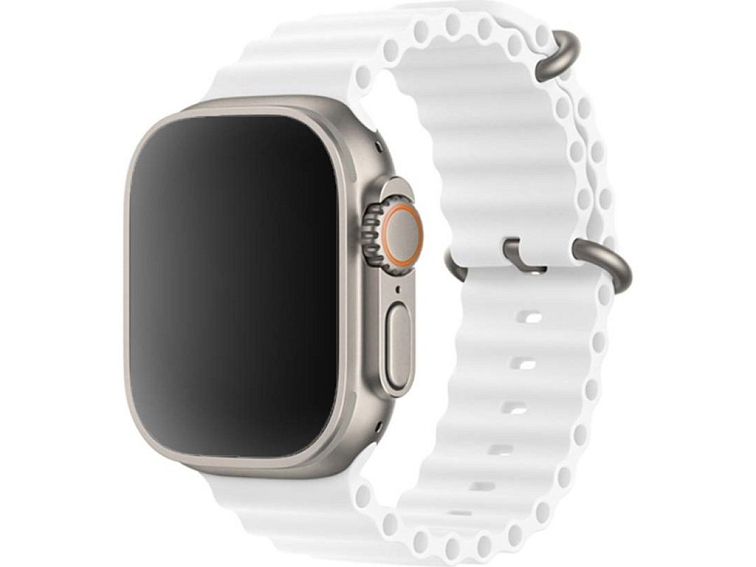 Vroubkovaný řemínek pro Apple Watch - Bílý