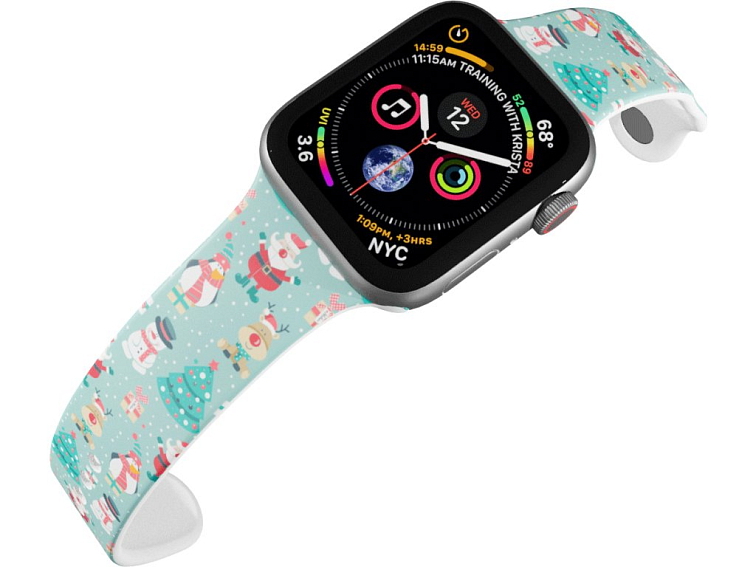 Apple watch řemínek Zimní radovánky