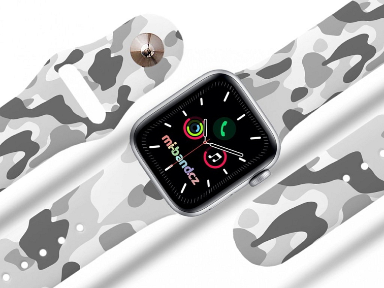 Apple watch řemínek Maskáč šedý