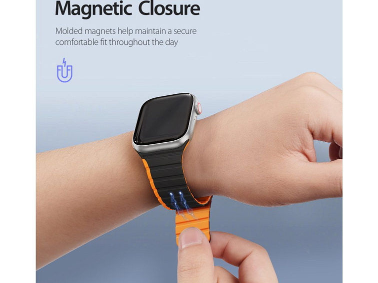 Řemínek na Apple Watch 44mm / 45mm / 46mm / 49mm - DuxDucis, LD BlackOrange