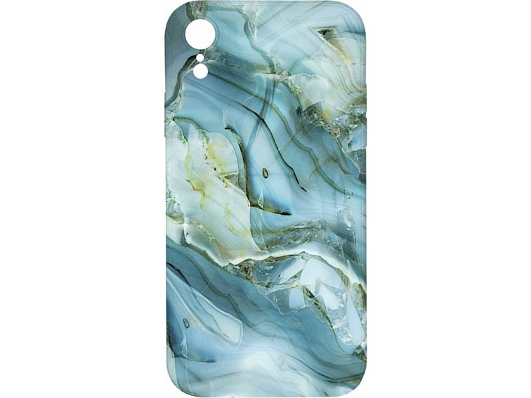 Kryt Modro šedý mramor pro iPhone XR