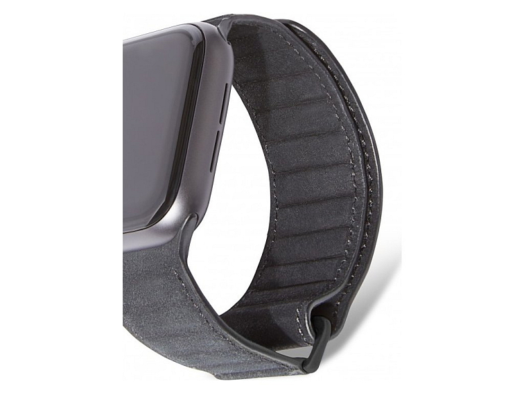 Kožený řemínek pro Apple Watch 38mm / 40mm / 41mm / 42mm - Decoded, Traction Black