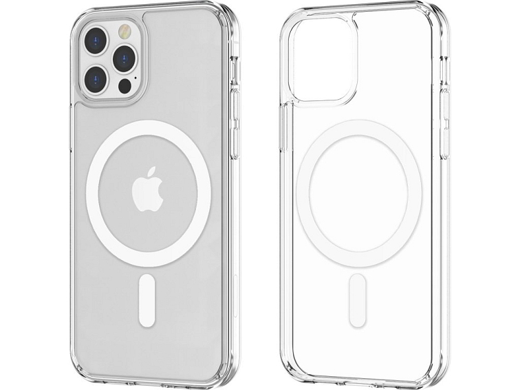 Průhledný tvrzený MagSafe kryt na iPhone 12/12 Pro