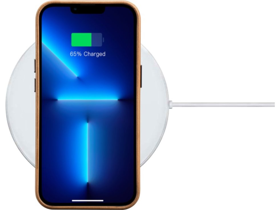 Kožený obal na iPhone 14 Pro MAX - iCarer, OilWax MagSafe Camel WMI14220704-TN