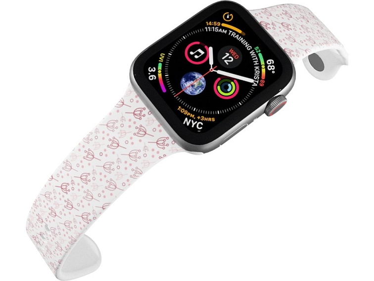 Apple watch řemínek Bršlice růžová