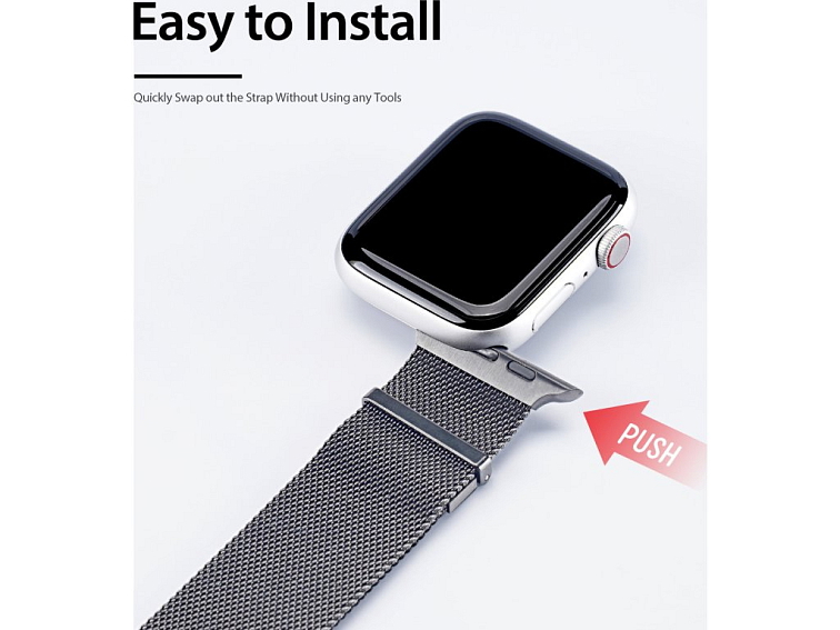 DuxDucis Řemínek pro Apple Watch 38mm / 40mm / 41mm / 42mm - DuxDucis, Milanese Gungrey
