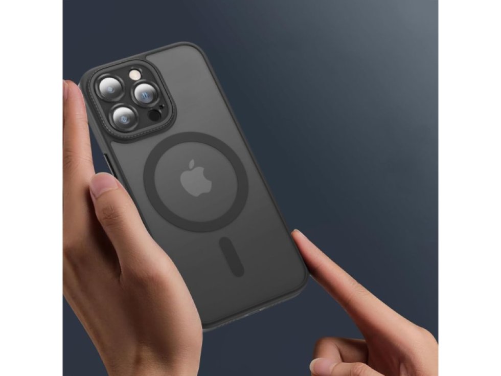 Ochranný kryt na iPhone 15 - Tech-Protect, Magmat Cam+ MagSafe Matte Black