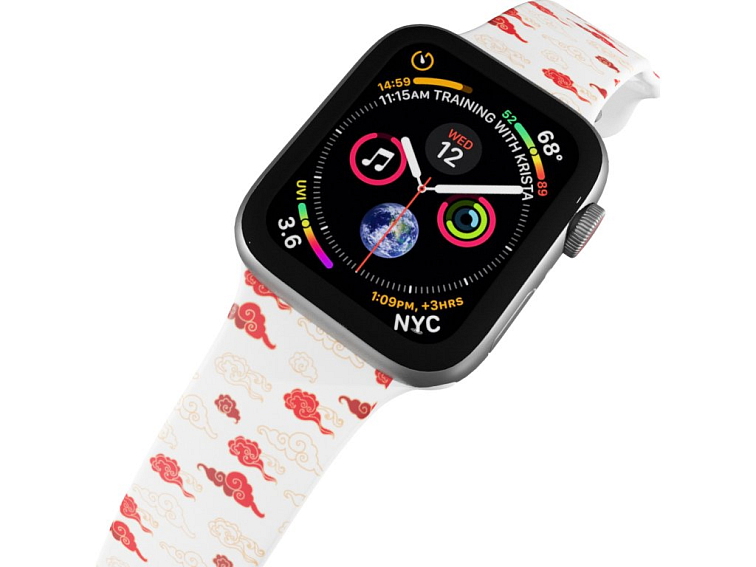 Apple watch řemínek Červené mraky