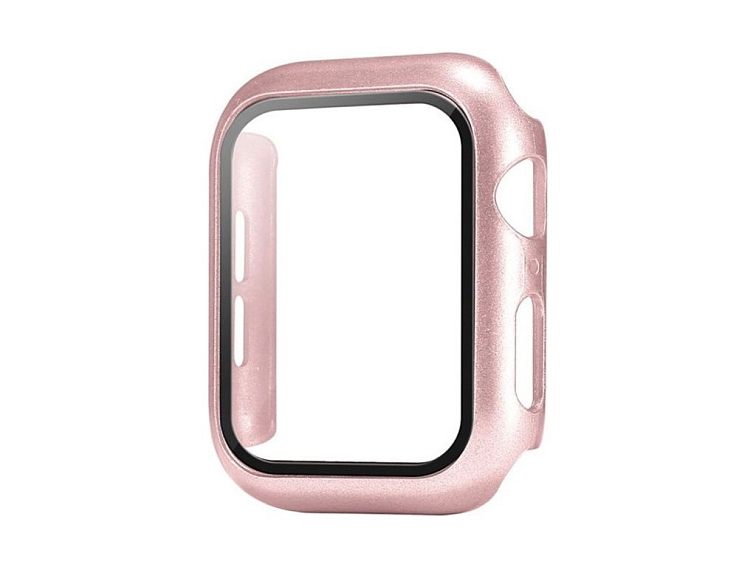 Ochranné pouzdro s tvrzeným sklem pro Apple Watch - Rosegold