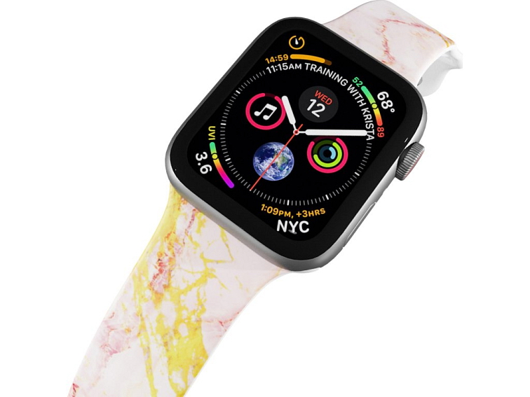 Apple watch řemínek Růžovo-zlatý mramor