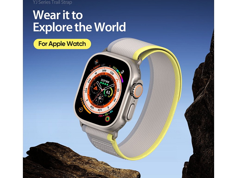 Řemínek na Apple Watch 38mm / 40mm / 41mm / 42mm - DuxDucis, YJ Yellow/Beige