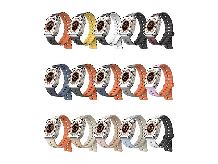 Magnetický silikonový řemínek pro Apple Watch 42/44/45/46/49mm