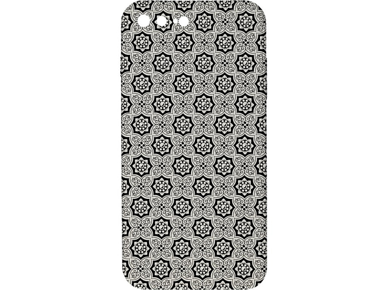 Kryt Květiny černý pro iPhone 7/8 Plus