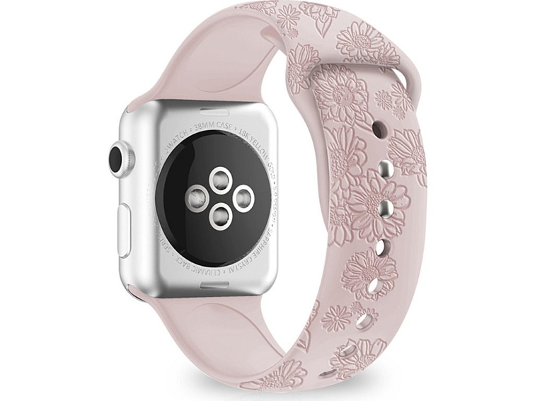 Letní řemínek pro Apple Watch - Růžová slunečnice