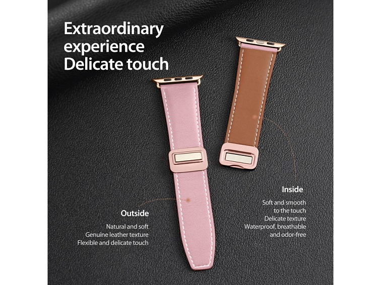 Řemínek na Apple Watch 44mm / 45mm / 46mm / 49mm - DuxDucis, YA Pink