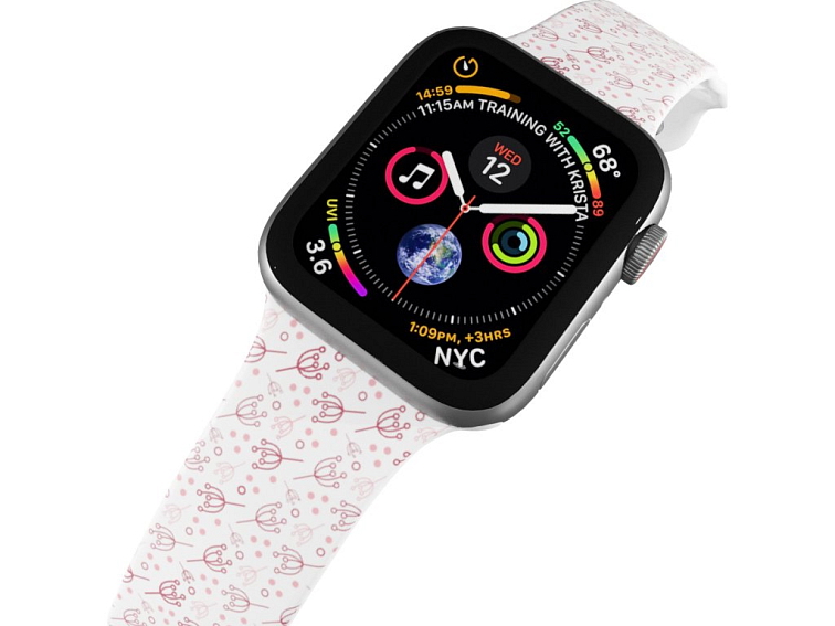 Apple watch řemínek Bršlice růžová