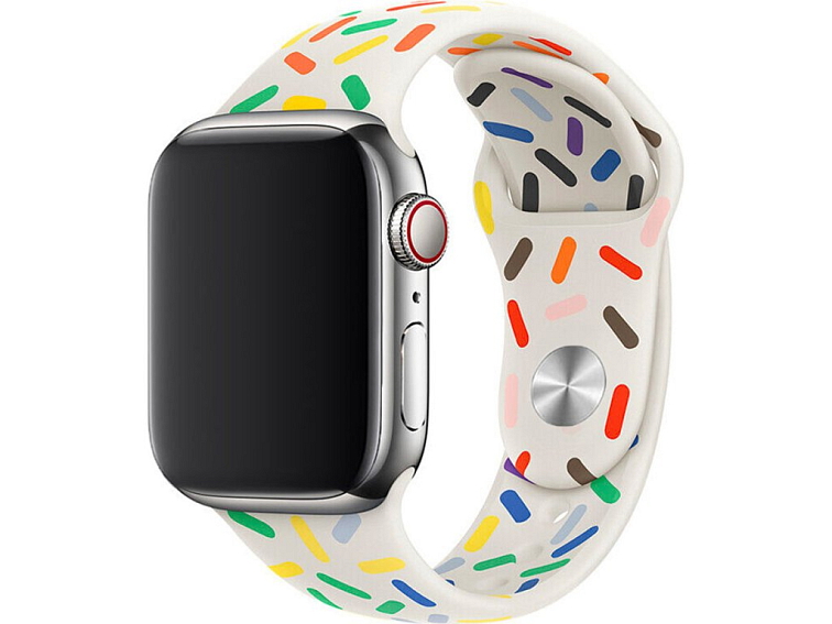 Jednobarevný řemínek pro Apple Watch - White Cake
