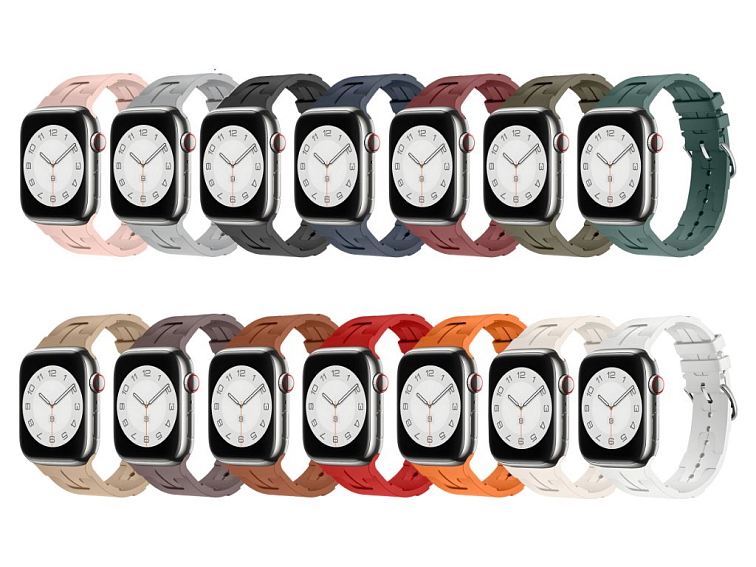 Silikonový řemínek se vzorkem pro Apple Watch 42/44/45/46/49mm