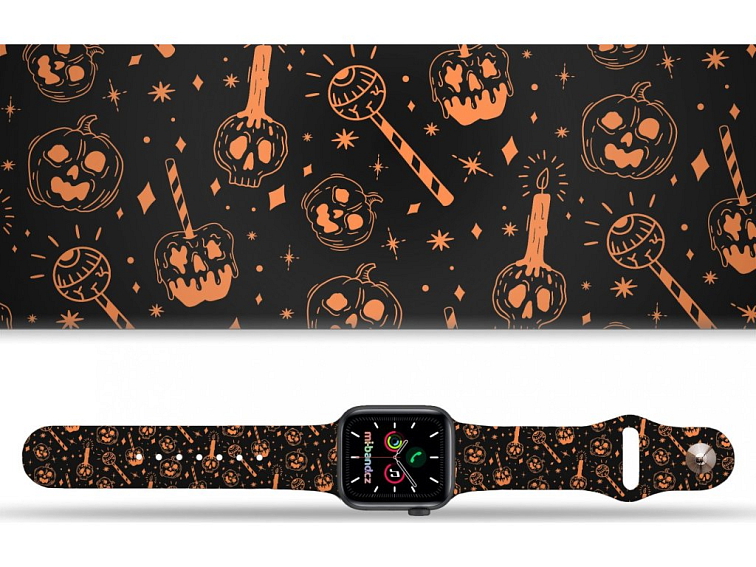 Apple watch řemínek Strašidelné dýně