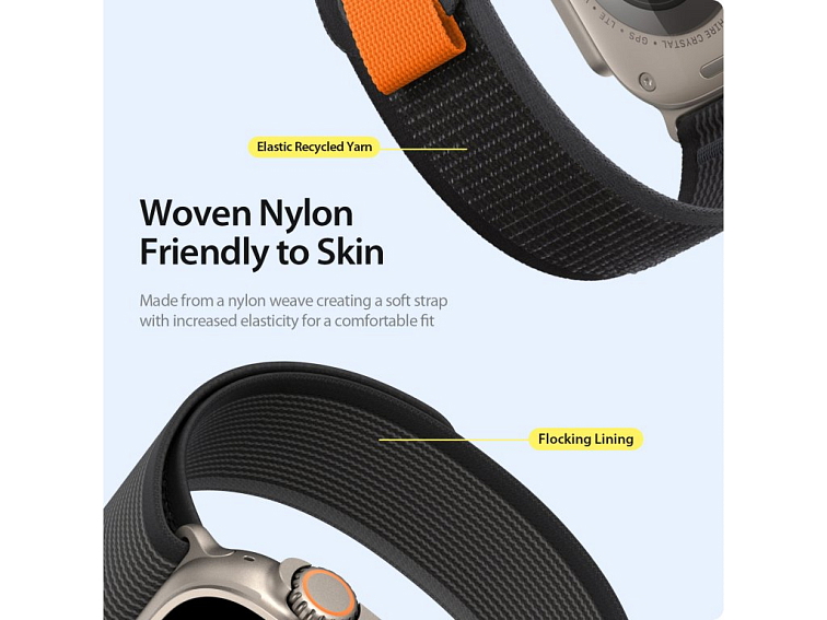 Řemínek na Apple Watch 38mm / 40mm / 41mm / 42mm - DuxDucis, YJ Black/Grey