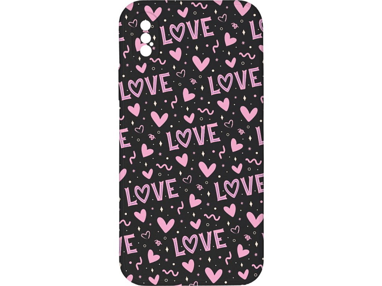 Kryt Love černý pro iPhone X/XS