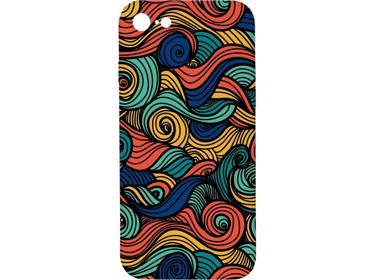 Kryt Barevné vlny pro iPhone 7/8/SE2020